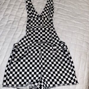 Checker Print Shortalls | Blackheart
